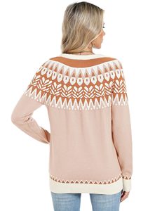 Sudadera de punto roja para mujer, talla grande, transpirable, de primera calidad, ajustable, estilo sublimado, antiarrugas, cuello redondo - Product Image 4