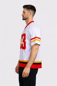 Conjunto de Camiseta y Pantalones Cortos de Fútbol Americano de Primera Calidad, Uniforme Deportivo Transpirable, Ropa de Equipo Personalizada para Entrenamientos y Partidos - Product Image 3