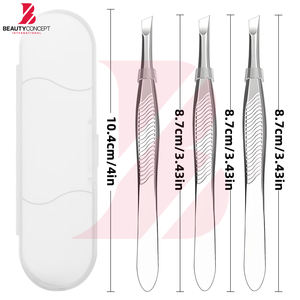 แหนบคิ้วสแตนเลสแท้พรีเมียมลายสวยเก๋ อุปกรณ์เสริมความงามสำหรับขนบนใบหน้า แหนบสีและดีไซน์ตามสั่ง - Product Image 6