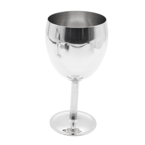 Verres à pied de luxe couleur argent, gobelets en métal pour cocktails, verres à vin en acier inoxydable, coupe à champagne - Product Image 3