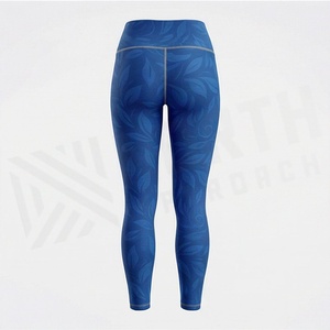 Leggings de sport pour femmes en polyester et élasthanne, coupe ajustée, pour le yoga et la remise en forme, pantalons de compression imprimés, vêtements de sport - Product Image 2