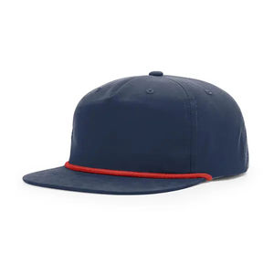 Servicios OEM, Diseño Personalizado con Logotipo, Gorra Clásica de 5 Paneles con Cuerda, Gorra Lisa sin Estructura, Gorra de Nylon Perforada con Corte Láser - Product Image 5
