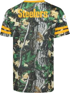 T-shirt de sport léger à manches courtes en polyester respirant avec imprimé camouflage Steelers, brodé et anti-bactérien - Product Image 3