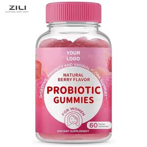 Gummies Probiotiques à la Canneberge pour Femmes, Suppléments Végétaliens avec Antioxydants et Soutien à la Santé Intestinale, Sans Produits Laitiers - Product Image 1