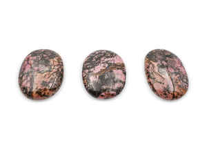 Vente en gros de pierre de palme naturelle polie en rhodonite sculptée pierre de guérison pour la méditation Reiki Feng Shui pierre semi-précieuse artisanat - Product Image 3