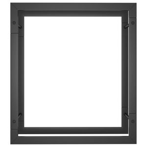 Matt Black Steel Firewood Rack 19.7"x11"x22" for <b>Fireplace</b> Sets & <b>Accessories</b> - Product Image 3