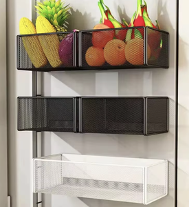OEM/ODM Vietnam Carbon Steel Magnetic Spice <b>Rack</b> Refrigerator Storage Shelf Kitchen Organizer Holder - Product Image 5