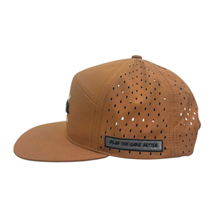 Gorra Deportiva de Golf Ajustable de 7 Paneles, Perforada, Impermeable, con Visera Plana, Logotipo Bordado en 3D, Etiqueta Personalizada, Transpirable, Corte Láser - Product Image 3