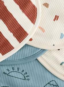 Bavoirs pour bébé en coton doux 100% bambou, lavables en machine, réutilisables, choix écologique - Product Image 5