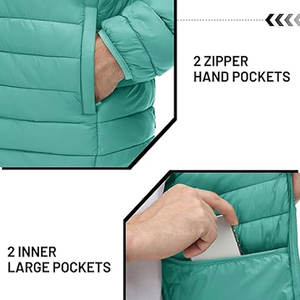 Chaqueta Acolchada para Hombre, Resistente al Agua y al Viento, para Viajes, Pesca y Senderismo, Diseño OEM Personalizado - Product Image 4