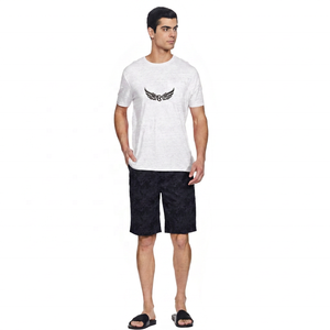 Camiseta de Manga Corta Rosa para Hombre con Logotipo, Corte Regular, Cuello Redondo, Informal, Transpirable, de Algodón - Product Image 5