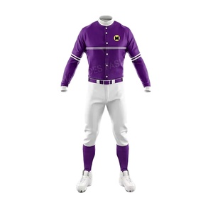 Uniforme de Béisbol Personalizado de Alta Calidad - Conjunto de Manga Corta, Talla Grande, Secado Rápido y Transpirable para Equipos de Béisbol - Product Image 1