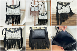 Nuevo Bolso de Mano de Cuero Vacuno con Pelo de Alta Calidad, Diseño de Lujo, Tendencia de Moda para Mujer, Bolso Bandolera de Cuero Genuino - Product Image 3
