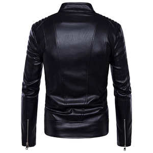 Premium <b>Mens</b> <b>Leather</b> <b>Jacket</b> Durable Genuine <b>Leather</b> Classic Fashion Motorcycle Riding Everyday Comfort - Product Image 5