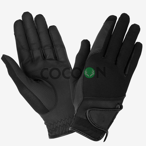 Guantes de equitación de cuero genuino personalizados, transpirables, perforados, de piel de cabra suave, tácticos, para conducir, trabajar y actividades al aire libre. - Product Image 2