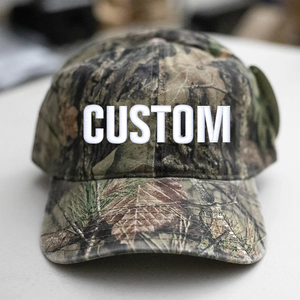 Custom Embroidered <b>Cap</b>-Camo <b>Hat</b>-Unstructured Cotton - Product Image 4