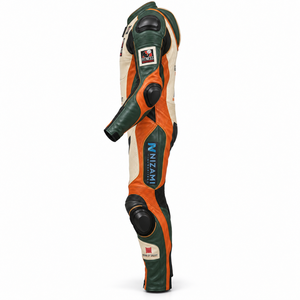 Ergonomic Custom <b>Leather</b> Motorbike Suit Professional Track Racing <b>Outfit</b> Breathable Perforated <b>Leather</b> Suit MBS-0010 - Product Image 2