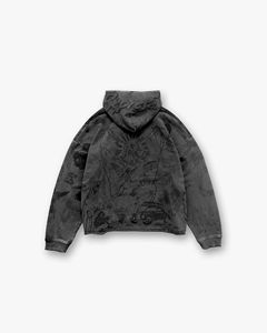 Sweat-shirts pour hommes de haute qualité, style vintage délavé, design effet usé, fermeture éclair, 100% coton French Terry pour l'hiver - Product Image 6