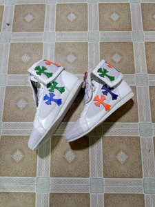 รองเท้าชกมวยหนังสีขาว RTS พร้อมดีไซน์ลายกากบาทหลากสี แบบผูกเชือก สำหรับทุกเพศ รองเท้าฝึกซ้อมมวยแบบสั่งทำพิเศษ มีจำหน่าย - Product Image 4