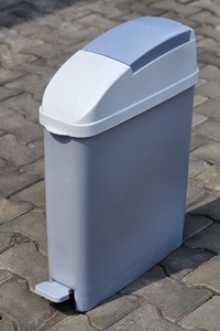 Foot Pedal Waste <b>Bin</b> Rectangular <b>Plastic</b> Indoor Household <b>Kitchen</b> Use Simple Design Gray White Lid sanitary <b>bin</b> ABS heavy duty - Product Image 5