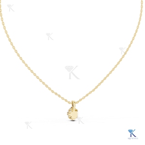 Lab Grown Diamond Oval Solitaire <b>Pendant</b> Necklace 14K 18K <b>Solid</b> <b>Gold</b> IGI Certified Wedding & Party Women's Jewelry - Product Image 6