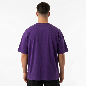 T-shirt sportif pour homme avec logo frontal – Personnalisable, mélange soie/coton, coupe classique, séchage rapide et respirant - Product Image 2