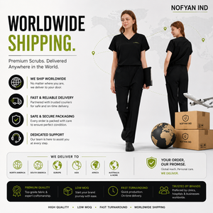 Wholesale Supplier OEM ODM Manufacturer Quick-Dry V-Neck <b>Scrub</b> <b>Sets</b> for Women and Men | Knitted Nursing Uniform Type <b>Scrub</b> <b>Set</b> - Product Image 3