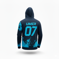 Sweat à capuche de sport personnalisé tendance pour l'hiver, entièrement sublimé, léger, respirant, anti-transpiration, 100% polyester, pour adultes, OEM