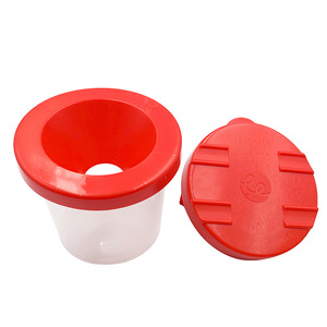 Lot de 10 Laveurs de pinceaux en plastique colorés, légers et faciles à nettoyer, avec couvercles colorés, pour la maternelle, à partir de 4 ans, fournitures artistiques - Product Image 2