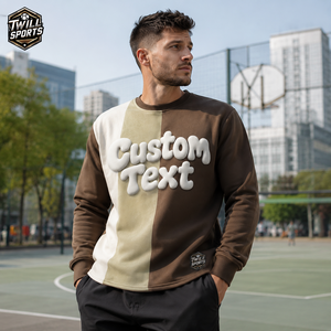 Sweat-shirts personnalisés à impression en relief, faible quantité minimum de commande, vente en gros, haute qualité, design imprimé, sweat-shirt à impression en relief pour hommes - Product Image 2