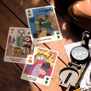 ROYAL Outdoor Pro Struggles Souvenir 0.27mm PVC Waterproof Playing Cards Glossy Finish <b>Plastic</b> Box Unique Coating 54 Cards - Product Image 3