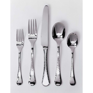 Ensemble de couverts modernes en acier inoxydable avec poignée à motif festonné, compatibles lave-vaisselle, pour la vaisselle de mariage, ensembles de couverts faits à la main - Product Image 3
