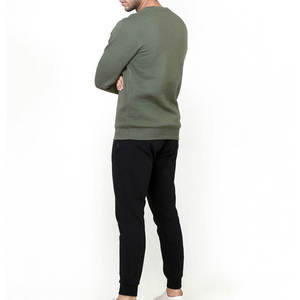 เสื้อสเวตเชิ้ตปักโลโก้แบบ OEM พร้อมงานปักลายตามสั่ง สำหรับแบรนด์เสื้อผ้าสตรีทแวร์ผู้ชายในสหรัฐอเมริกา MOQ ต่ำ - Product Image 5