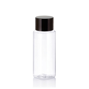 Bouteille cylindrique en plastique PET de qualité alimentaire, impression sérigraphique, bouchon/pompe/pulvérisateur, couleurs personnalisées, 50 ml, emballage cosmétique - Product Image 1