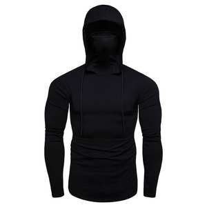 Sweat à capuche noir pour homme de haute qualité OEM, 100% coton, respirant, en molleton, à capuche, décontracté, coupe régulière, pour l'hiver - Product Image 4