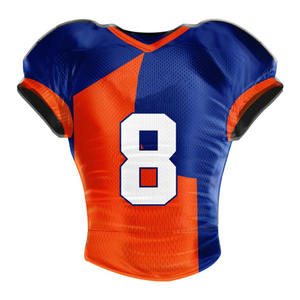 Camiseta de Fútbol Americano Personalizable de Manga Corta, Talla Grande, Transpirable, de Secado Rápido, 100% Poliéster, Nueva Llegada, de Alta Calidad para Hombre - Product Image 1