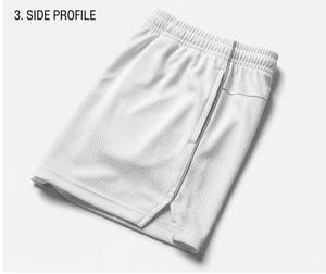 Shorts en maille double couche décontractés et écologiques, respirants, séchage rapide, haute qualité, personnalisables par sublimation, pour hommes et femmes, idéaux pour la gym et le basketball - Product Image 5