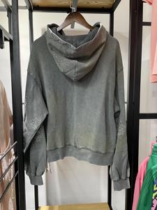 Sudadera con capucha de diamantes de imitación extragrande, estilo brillante, sudadera con diamantes de imitación para hombre, jersey de moda con purpurina - Product Image 3