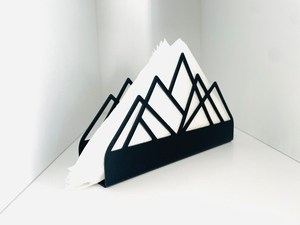 Modern Geometric Napkin Holder Black iron <b>Table</b> Decoration Reusable Custom Shape Design in only saleem international - Product Image 2