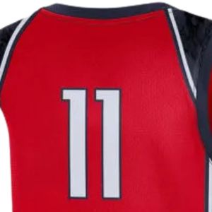 Camiseta de baloncesto roja y negra para hombre, uniforme de equipo sin mangas, ropa deportiva ligera, camisa transpirable para entrenamiento, juego y competición - Product Image 4