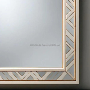 Fourniture en gros Grand miroir incrusté d'os pour les espaces de vie en boutique ou la chambre et le salon disponible au prix d'usine - Product Image 3