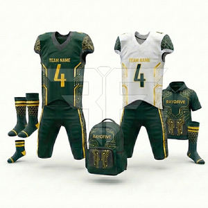 Nuevo Uniforme de Fútbol Americano Personalizable de Talla Grande - Alta Calidad, 100% Poliéster, Secado Rápido, Antibacteriano, Correa Ajustable, OEM - Product Image 1