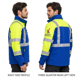 Veste de sécurité réfléchissante, vêtements de travail, matériau durable, léger, coupe confortable, vêtements de sécurité pour la construction et les activités de plein air, personnalisable - Product Image 4