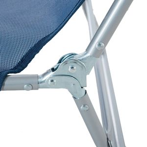 6-Position Reclining Back Breathable Mesh Folding Chaise Lounge <b>Pool</b> Chair Patio Sun <b>Tanning</b> Outdoor Lounger - Product Image 4