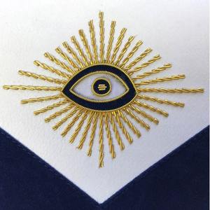 ตราสัญลักษณ์เมสันแบบวินเทจปักมือตามสั่ง พร้อมลูกปัดและแม่เหล็ก คุณภาพสูง ราคาขายส่ง - Product Image 2