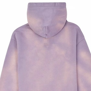เสื้อฮู้ดสีลาเวนเดอร์แบบยูนิเซ็กซ์ ทรงโอเวอร์ไซส์ ผ้าฝ้ายฟลีซ 100% สีพื้นเรียบง่าย มีกระเป๋าเสื้อ เหมาะสำหรับใส่ในฤดูใบไม้ร่วง - Product Image 3