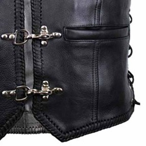 Chaleco de Cuero Casual para Hombre, Otoño, Resistente al Agua y al Viento, Transpirable - Product Image 5