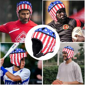หมวกกันน็อคฟุตบอลอเมริกันสำหรับเด็กและเยาวชน ดีไซน์ใหม่ หมวกกันน็อคแบบนิ่ม 7v7 7on7 อุปกรณ์ป้องกันศีรษะสำหรับรักบี้ ปรับแต่งได้ - Product Image 4