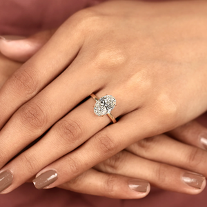 Anillo de Compromiso Solitario con Moissanita de Corte Ovalado, Plata de Ley 925, Chapado en Oro de 18K, Engaste de Garras, Anillo de Boda para Mujer, Lujoso Estilo HIPHOP - Product Image 5