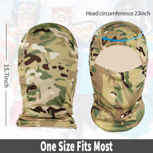 Balaclava d'été personnalisable pour cyclistes et coureurs, couleur unie avec étiquette privée, dernier design, anti-poussière pour usage quotidien - Product Image 2